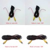 1pcs Reversing male and female video extension cable car camera car universal one machine screen lotus headband trigger