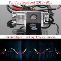 Car Intelligent Parking Tracks Camera FOR Ford EcoSport 2013~2015 / HD Back up Reverse Camera / Rear View Camera