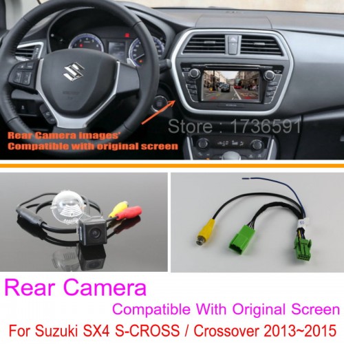 For Suzuki SX4 S-CROSS / Crossover / RCA &amp; Original Screen Compatible / Car Rear View Camera Sets / HD Back Up Reverse Camera